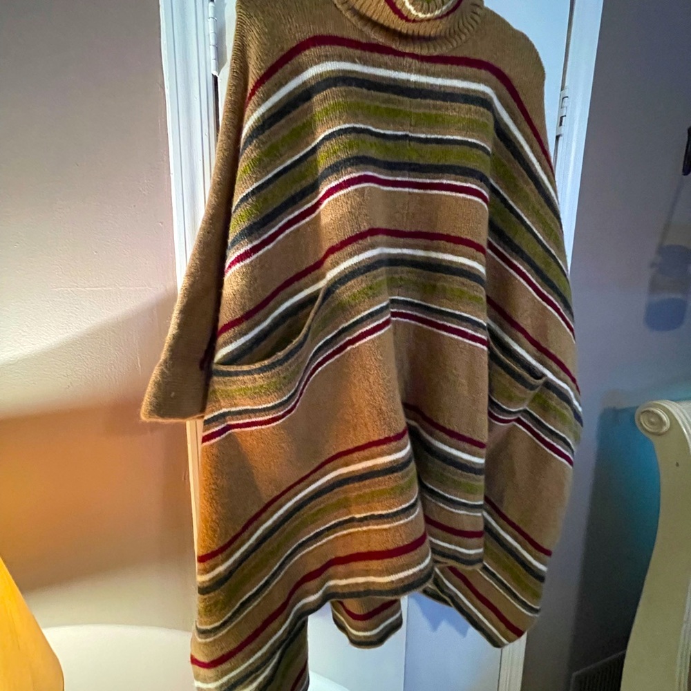 Beautiful colored, warm fun poncho
